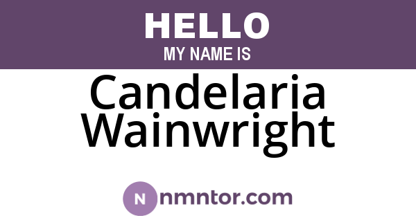 Candelaria Wainwright