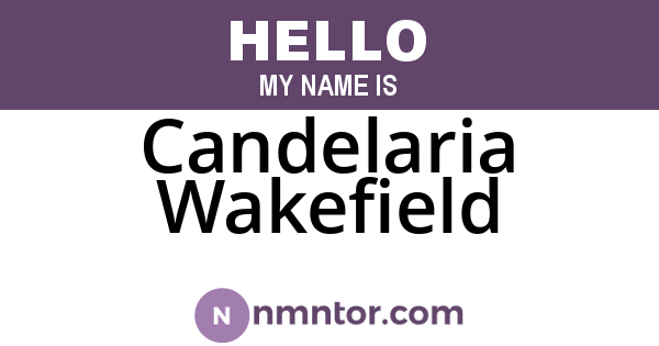 Candelaria Wakefield