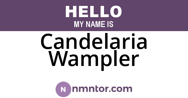 Candelaria Wampler