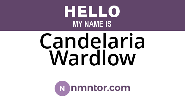Candelaria Wardlow