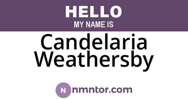 Candelaria Weathersby
