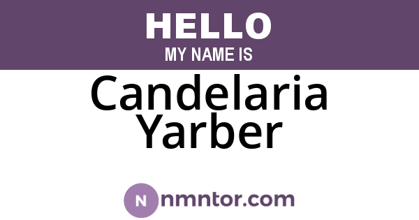 Candelaria Yarber