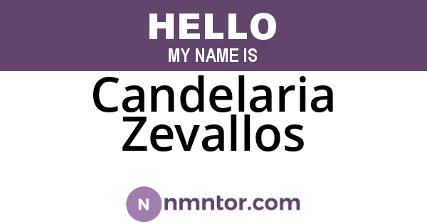 Candelaria Zevallos
