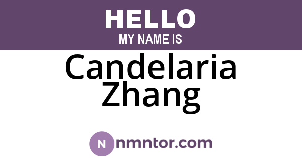 Candelaria Zhang