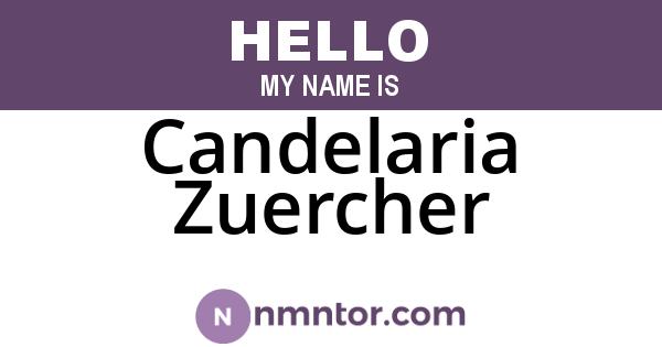 Candelaria Zuercher