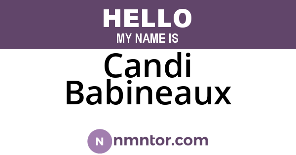 Candi Babineaux