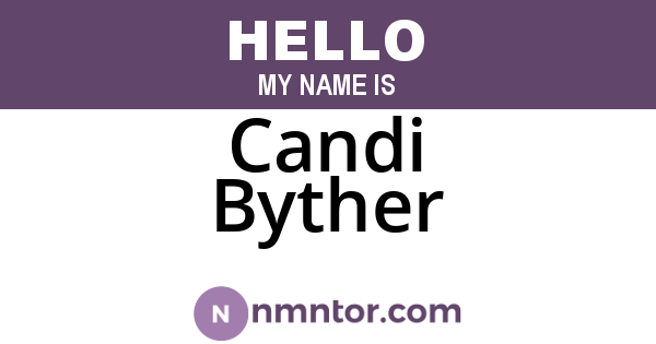 Candi Byther