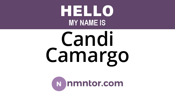 Candi Camargo