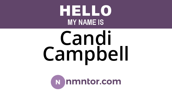 Candi Campbell