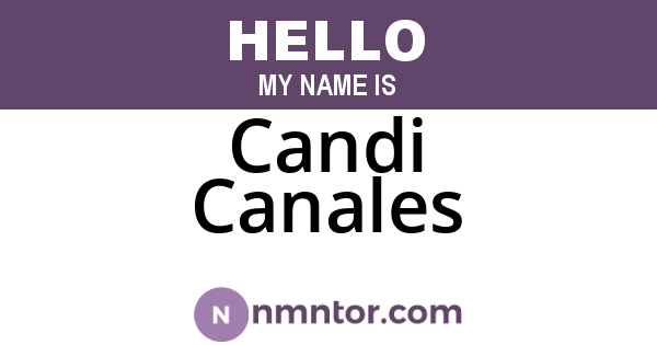 Candi Canales