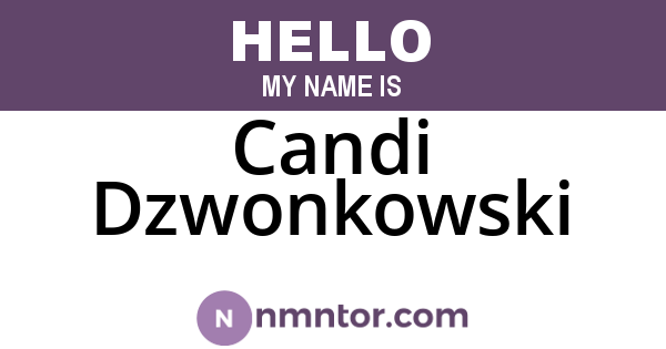 Candi Dzwonkowski