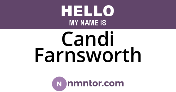 Candi Farnsworth