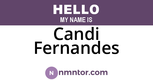 Candi Fernandes
