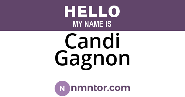 Candi Gagnon