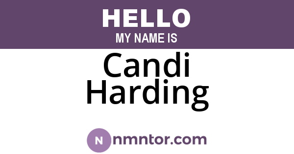 Candi Harding