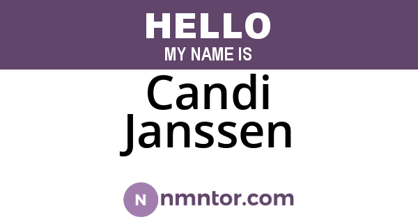 Candi Janssen