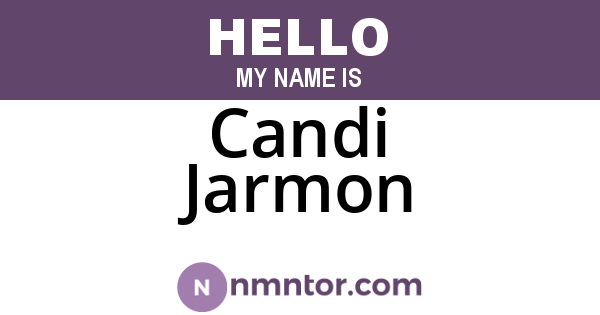 Candi Jarmon