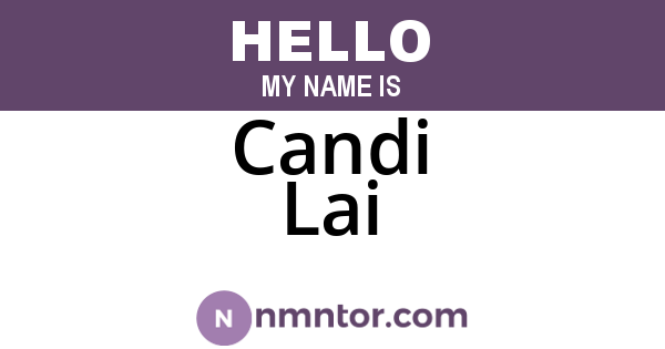 Candi Lai