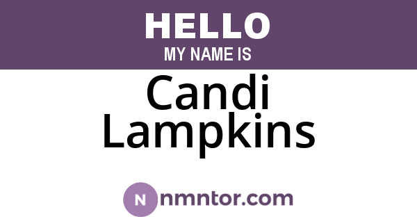 Candi Lampkins