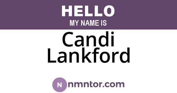 Candi Lankford
