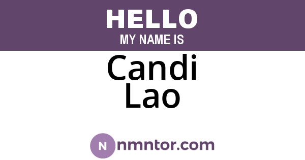 Candi Lao