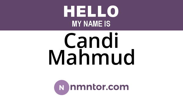 Candi Mahmud