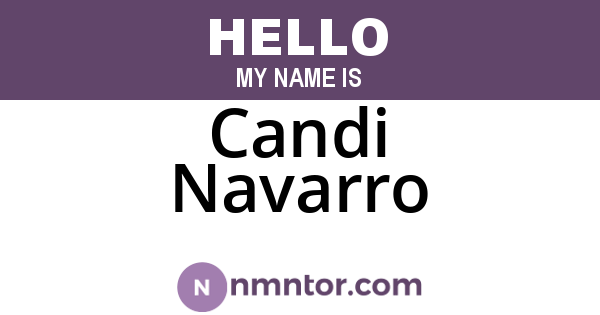 Candi Navarro