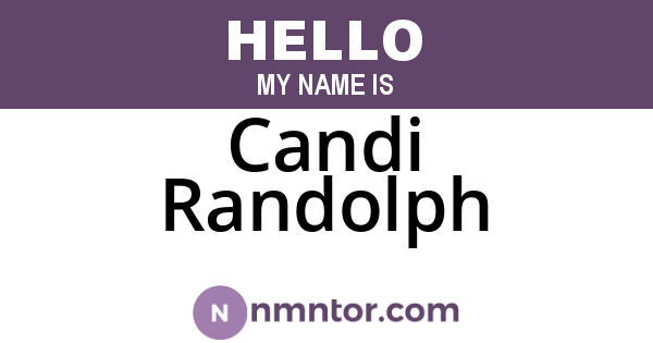 Candi Randolph
