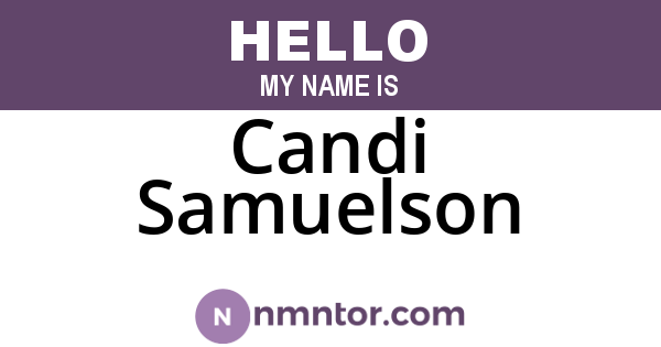 Candi Samuelson