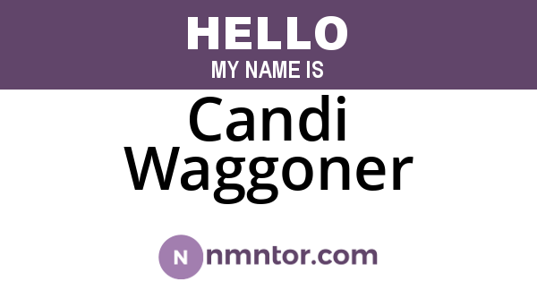 Candi Waggoner