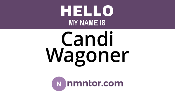 Candi Wagoner