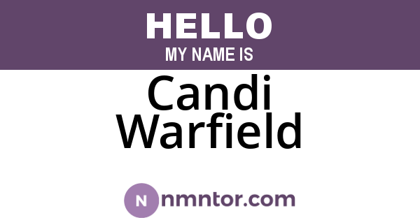 Candi Warfield