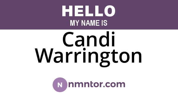 Candi Warrington
