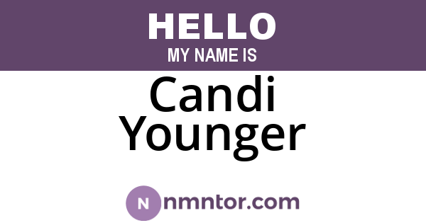 Candi Younger