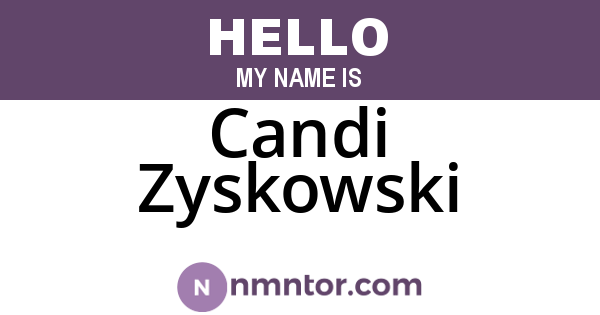 Candi Zyskowski