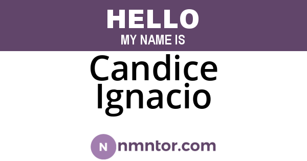 Candice Ignacio