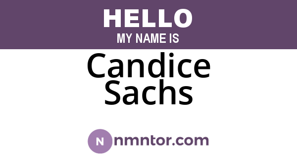 Candice Sachs