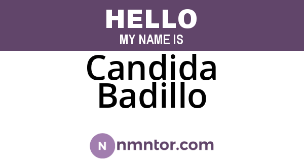Candida Badillo