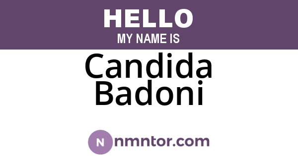 Candida Badoni