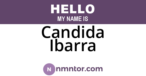 Candida Ibarra