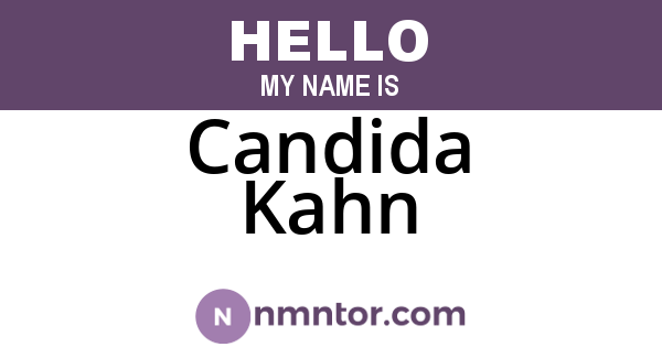 Candida Kahn