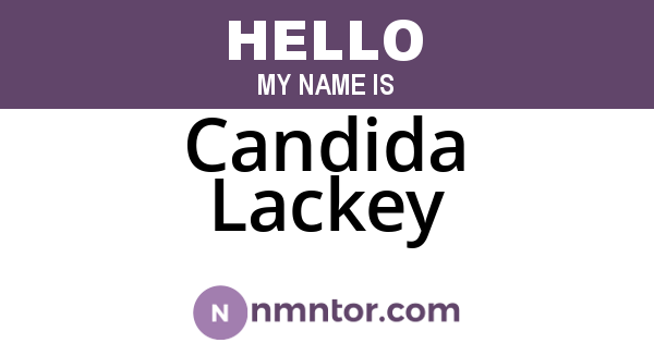 Candida Lackey