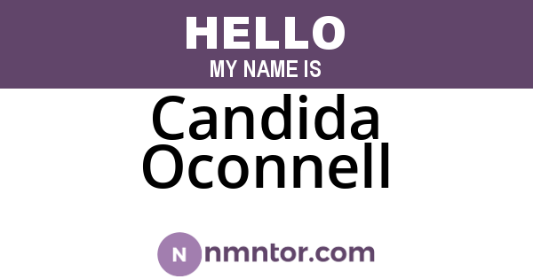 Candida Oconnell