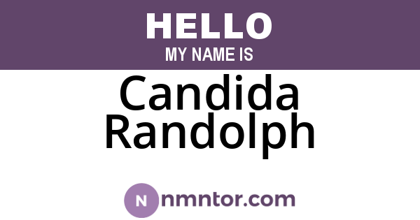 Candida Randolph