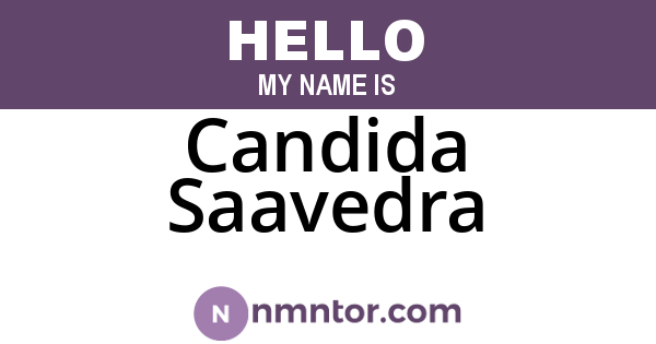 Candida Saavedra