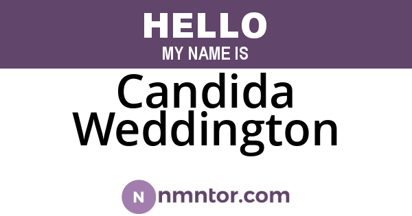 Candida Weddington
