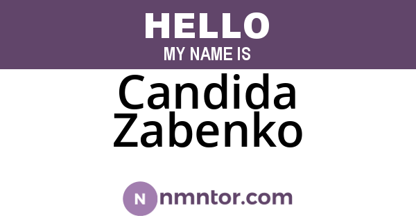 Candida Zabenko