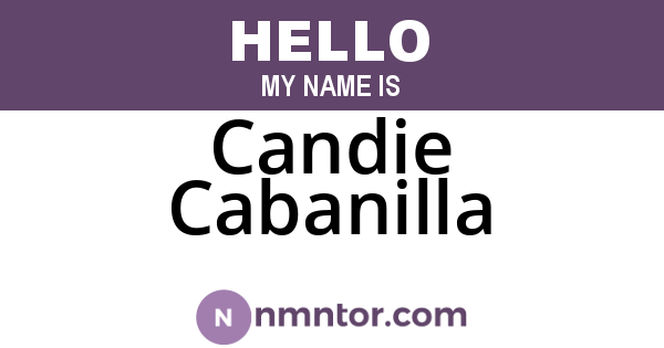 Candie Cabanilla