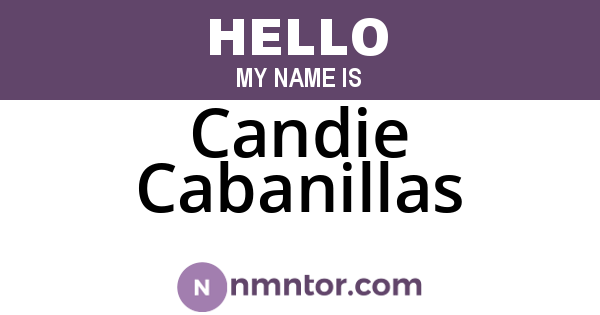 Candie Cabanillas