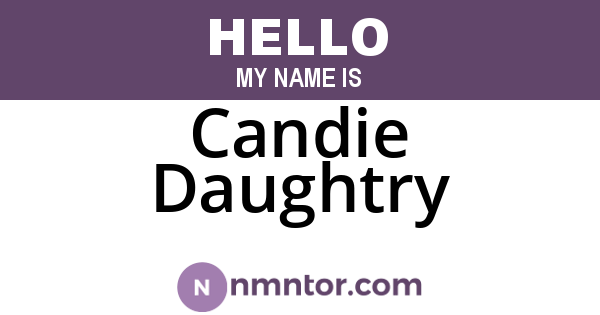 Candie Daughtry